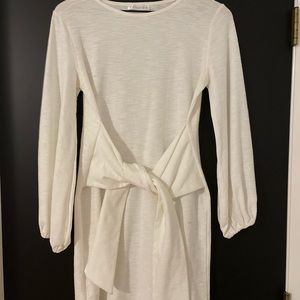 Long sleeve white dress